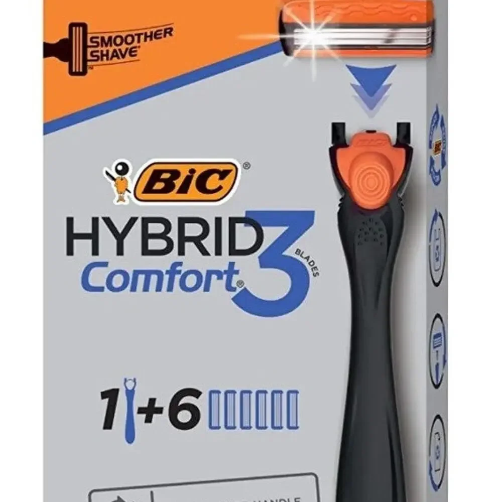 BiC Razors-Hybrid Flex 5 Titanium & Hybrid Comfort 3